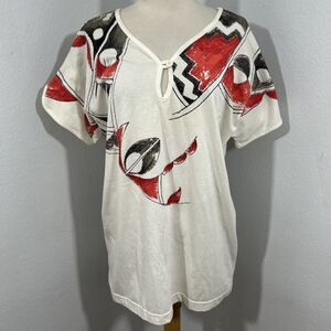 Vtg‎ Reebok T shirt Womens Large Pullover Rare Athletic Blouse 90s